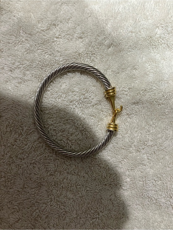 David Yurman Jewelry - David Yurman Two-Tone Cable Bracelet in Silver and Gold